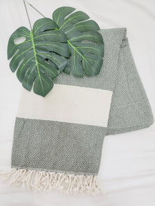 Beach/Bath Sand Free Towels-Easy Carry Quick Dry Thin Towel- Green