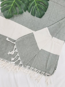 Beach/Bath Sand Free Towels-Easy Carry Quick Dry Thin Towel- Green