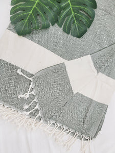 Beach/Bath Sand Free Towels-Easy Carry Quick Dry Thin Towel- Green
