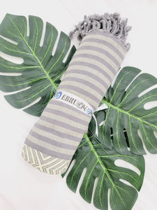 Beach/Bath Sand Free Towels-Easy Carry Quick Dry Thin Towel - Lemon