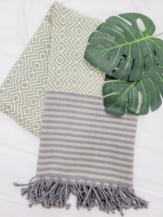 Beach/Bath Sand Free Towels-Easy Carry Quick Dry Thin Towel - Lemon