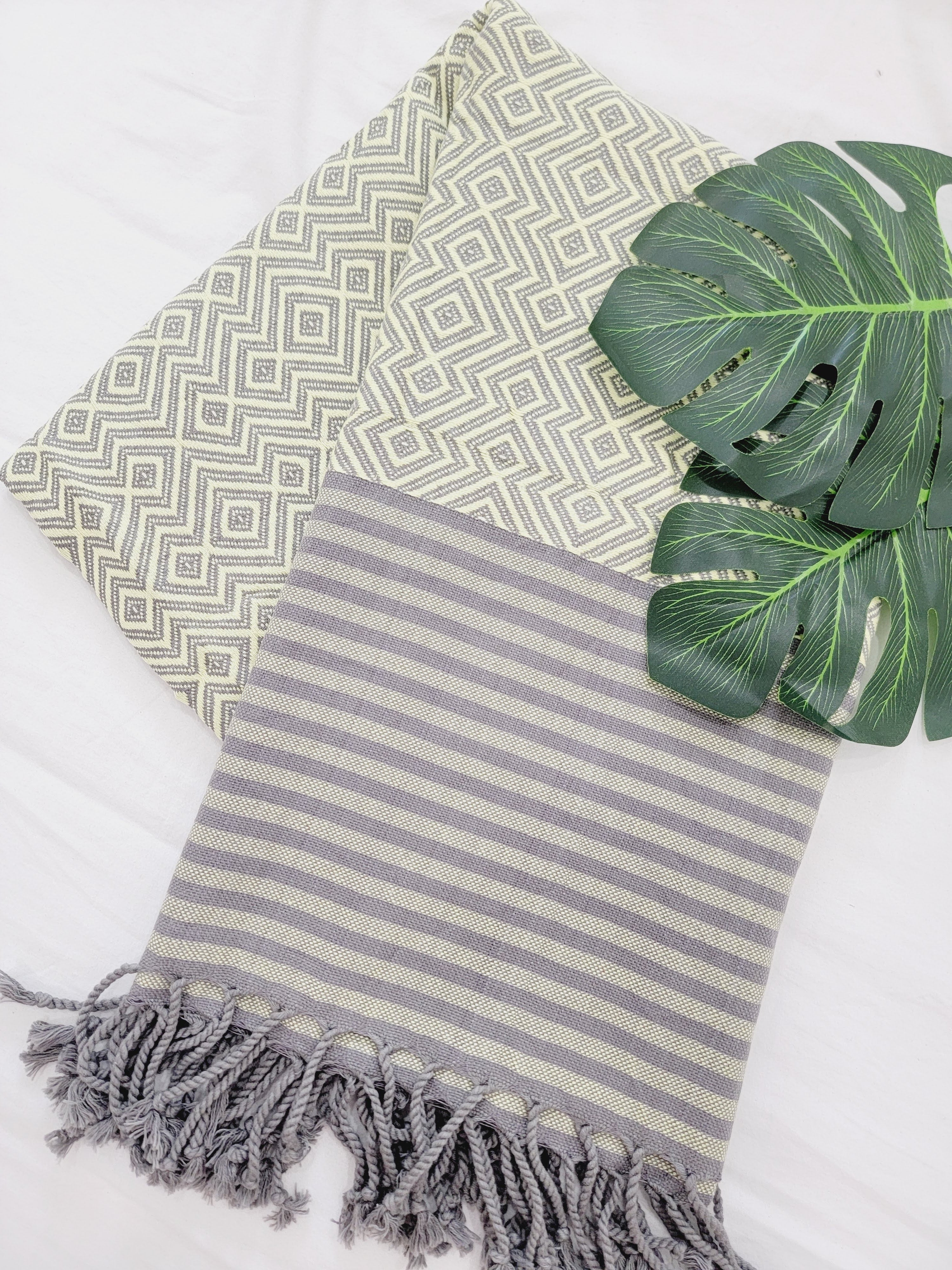 Beach/Bath Sand Free Towels-Easy Carry Quick Dry Thin Towel - Lemon