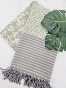 Beach/Bath Sand Free Towels-Easy Carry Quick Dry Thin Towel - Lemon
