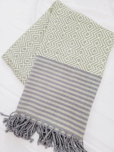 Beach/Bath Sand Free Towels-Easy Carry Quick Dry Thin Towel - Lemon