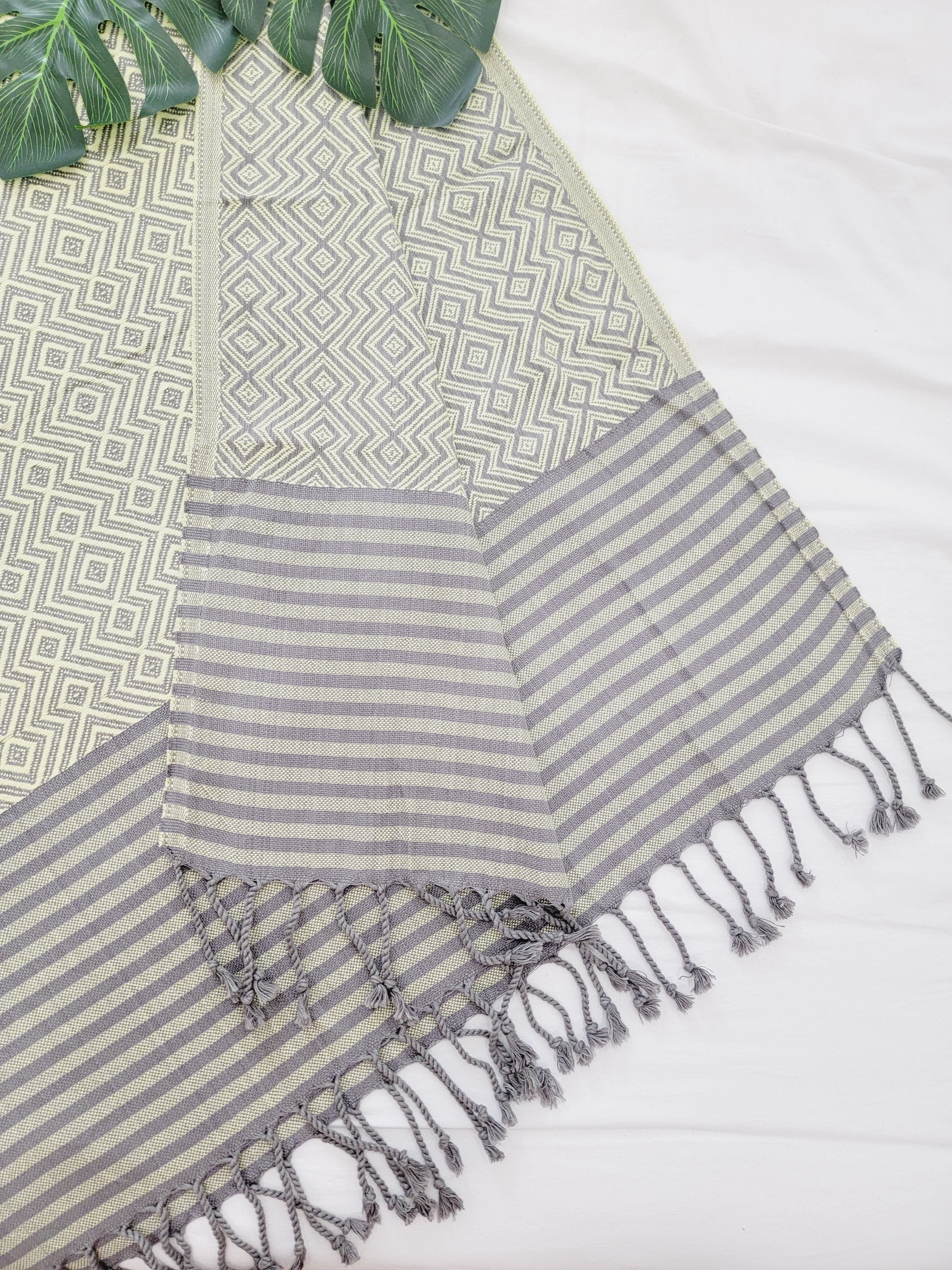 Beach/Bath Sand Free Towels-Easy Carry Quick Dry Thin Towel - Lemon