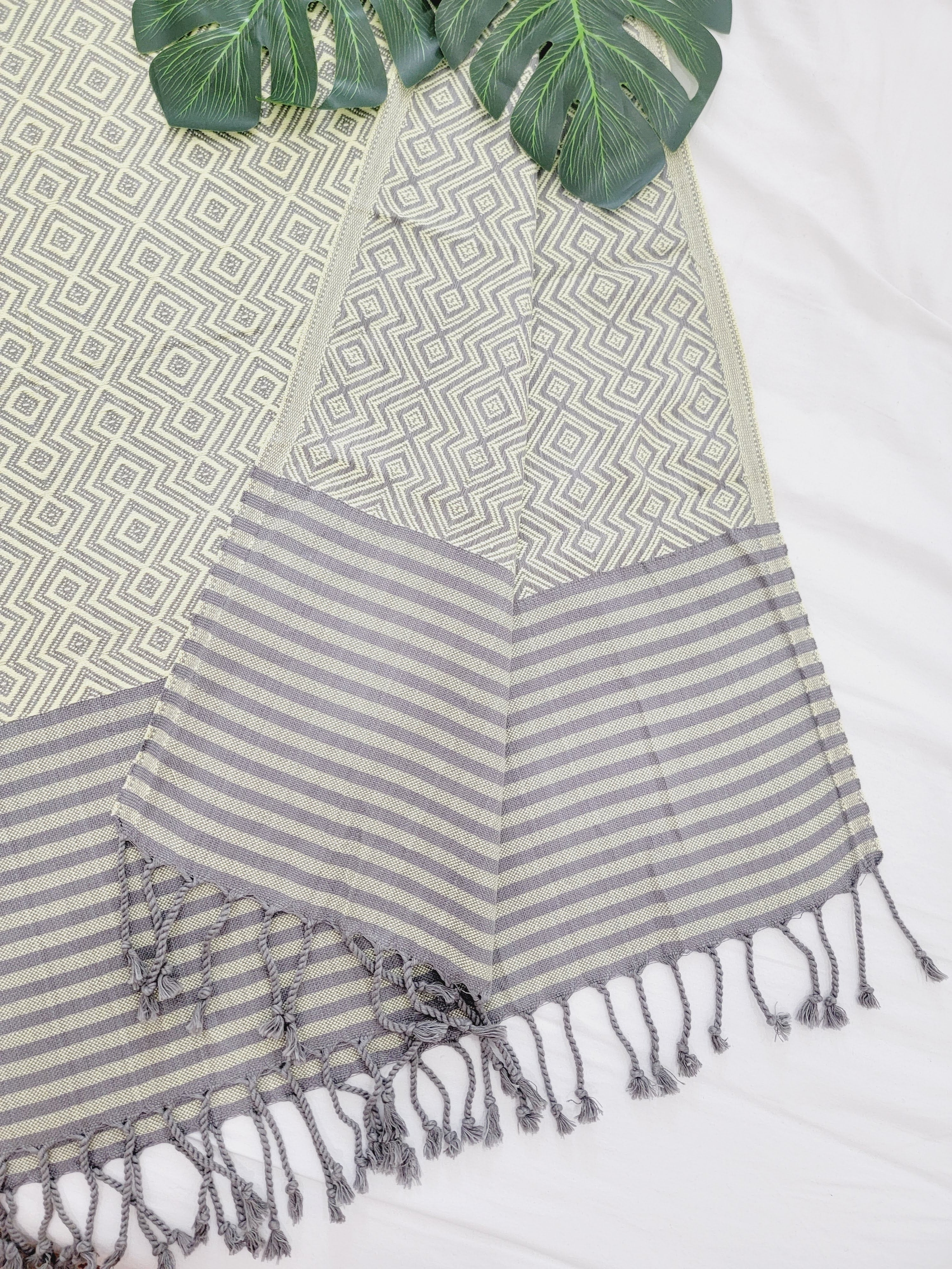 Beach/Bath Sand Free Towels-Easy Carry Quick Dry Thin Towel - Lemon
