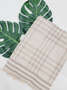 One sided Terry Towel - Beach or Bath towel - Burberry