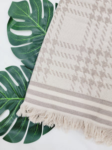 One sided Terry Towel - Beach or Bath towel - Burberry