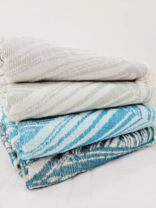 One sided Terry Towel - Beach or Bath towel - Palm