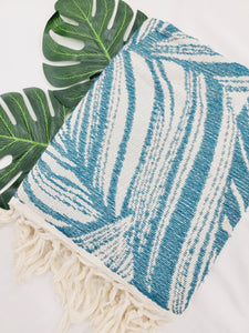 One sided Terry Towel - Beach or Bath towel - Palm