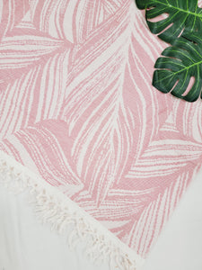 One sided Terry Towel - Beach or Bath towel - Palm