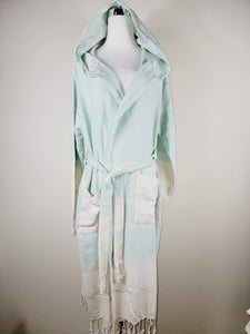 Unisex Robe, Beach or spa Robe with pockets - Mint