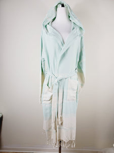 Unisex Robe, Beach or spa Robe with pockets - Mint