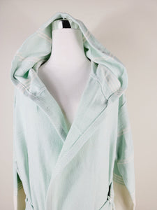 Unisex Robe, Beach or spa Robe with pockets - Mint