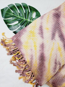 Bath Towel, Waffle Towel, Turkish Beach Towel, Handmade Tie dye