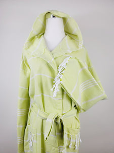 Unisex Robe, Beach or spa Robe with pockets - Sultan Neon