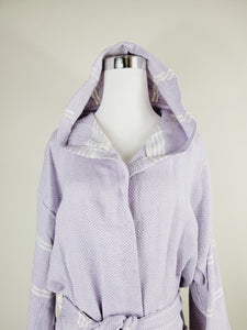 Unisex Robe, Beach or spa Robe with pockets - Lilac