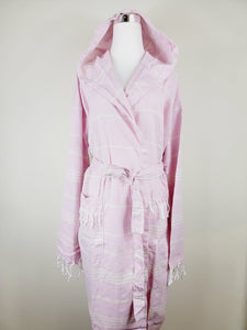 Unisex Robe, Beach or spa Robe with pockets - Sultan Pink