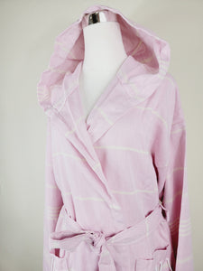 Unisex Robe, Beach or spa Robe with pockets - Sultan Pink