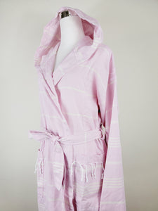 Unisex Robe, Beach or spa Robe with pockets - Sultan Pink