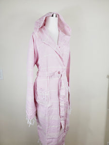 Unisex Robe, Beach or spa Robe with pockets - Sultan Pink