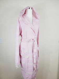 Unisex Robe, Beach or spa Robe with pockets - Sultan Pink