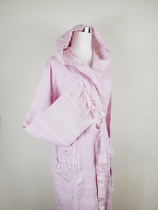 Unisex Robe, Beach or spa Robe with pockets - Sultan Pink