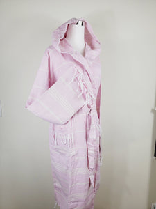 Unisex Robe, Beach or spa Robe with pockets - Sultan Pink