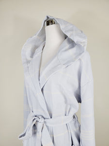 Unisex Robe, Beach or spa Robe with pockets - Sultan Gray