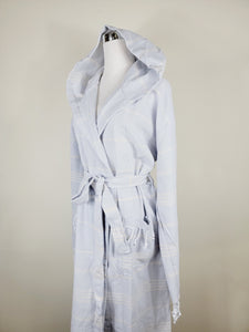 Unisex Robe, Beach or spa Robe with pockets - Sultan Gray