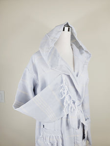 Unisex Robe, Beach or spa Robe with pockets - Sultan Gray