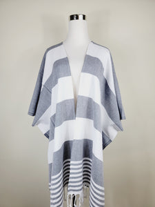 Beach cover up, Beach Dress open front - Black