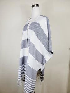 Beach cover up, Beach Dress open front - Black