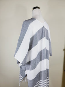 Beach cover up, Beach Dress open front - Black