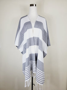 Beach cover up, Beach Dress open front - Black