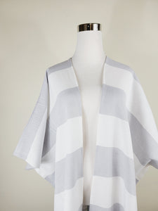 Beach cover up, Beach Dress open front - Gray