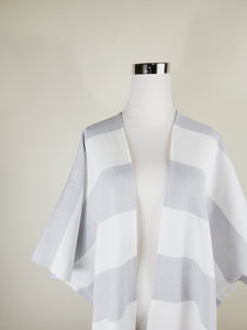 Beach cover up, Beach Dress open front - Gray