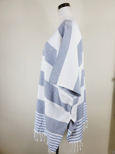Beach cover up, Beach Dress open front - Bluishnavy