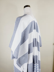 Beach cover up, Beach Dress open front - Bluishnavy