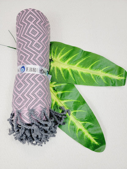 Beach/Bath Sand Free Towels-Easy Carry Quick Dry Thin Towel - Pink