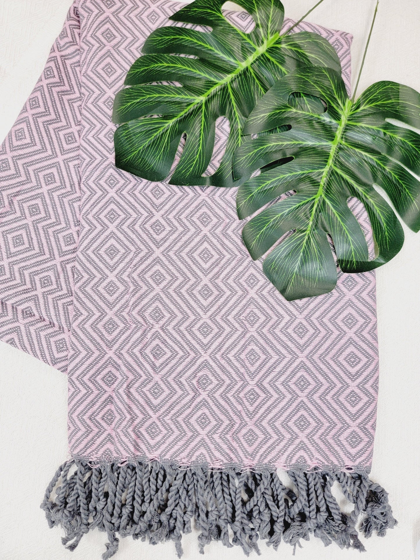 Beach/Bath Sand Free Towels-Easy Carry Quick Dry Thin Towel - Pink