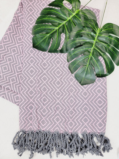 Beach/Bath Sand Free Towels-Easy Carry Quick Dry Thin Towel - Pink