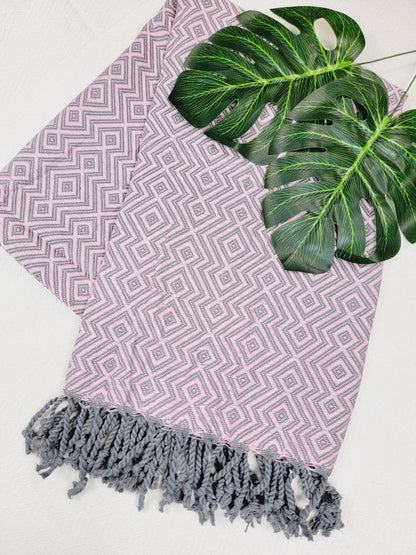 Beach/Bath Sand Free Towels-Easy Carry Quick Dry Thin Towel - Pink