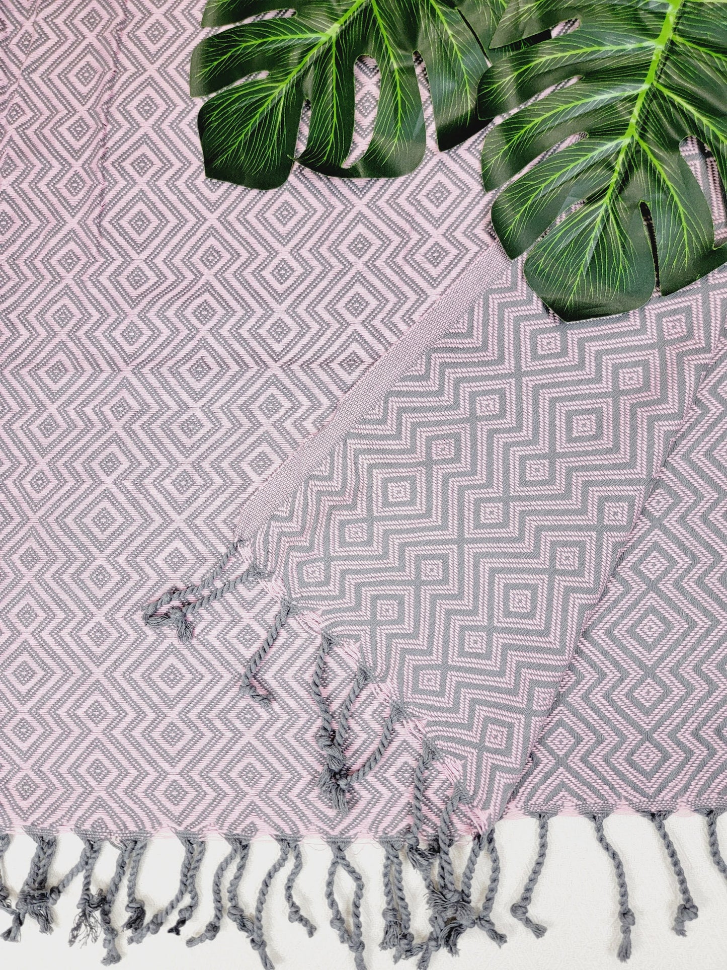 Beach/Bath Sand Free Towels-Easy Carry Quick Dry Thin Towel - Pink