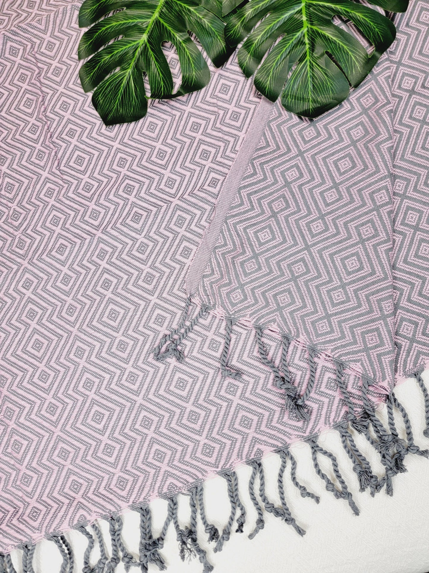 Beach/Bath Sand Free Towels-Easy Carry Quick Dry Thin Towel - Pink