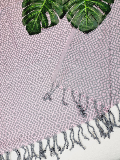 Beach/Bath Sand Free Towels-Easy Carry Quick Dry Thin Towel - Pink