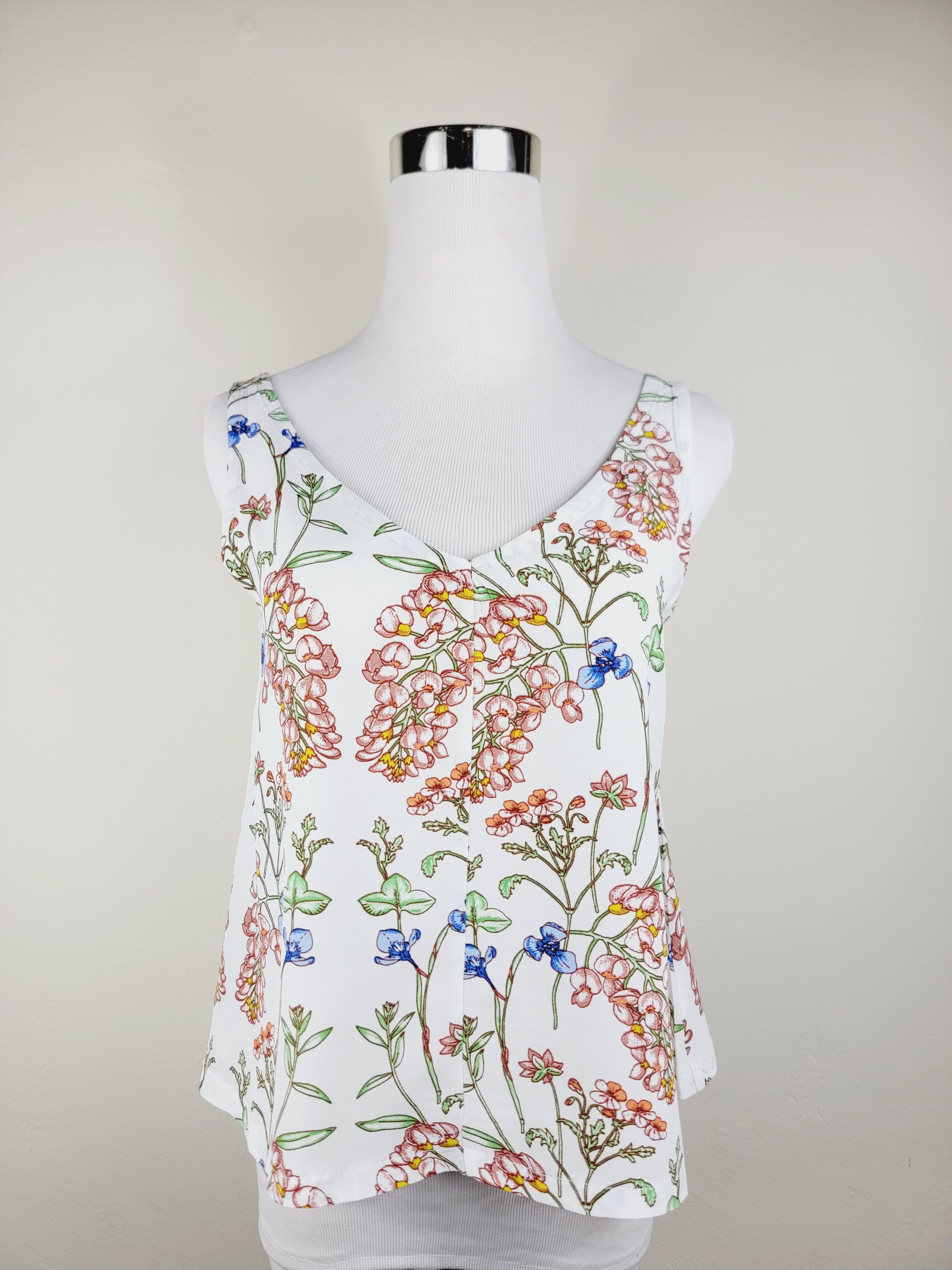 A LINE CUT TANK TOP