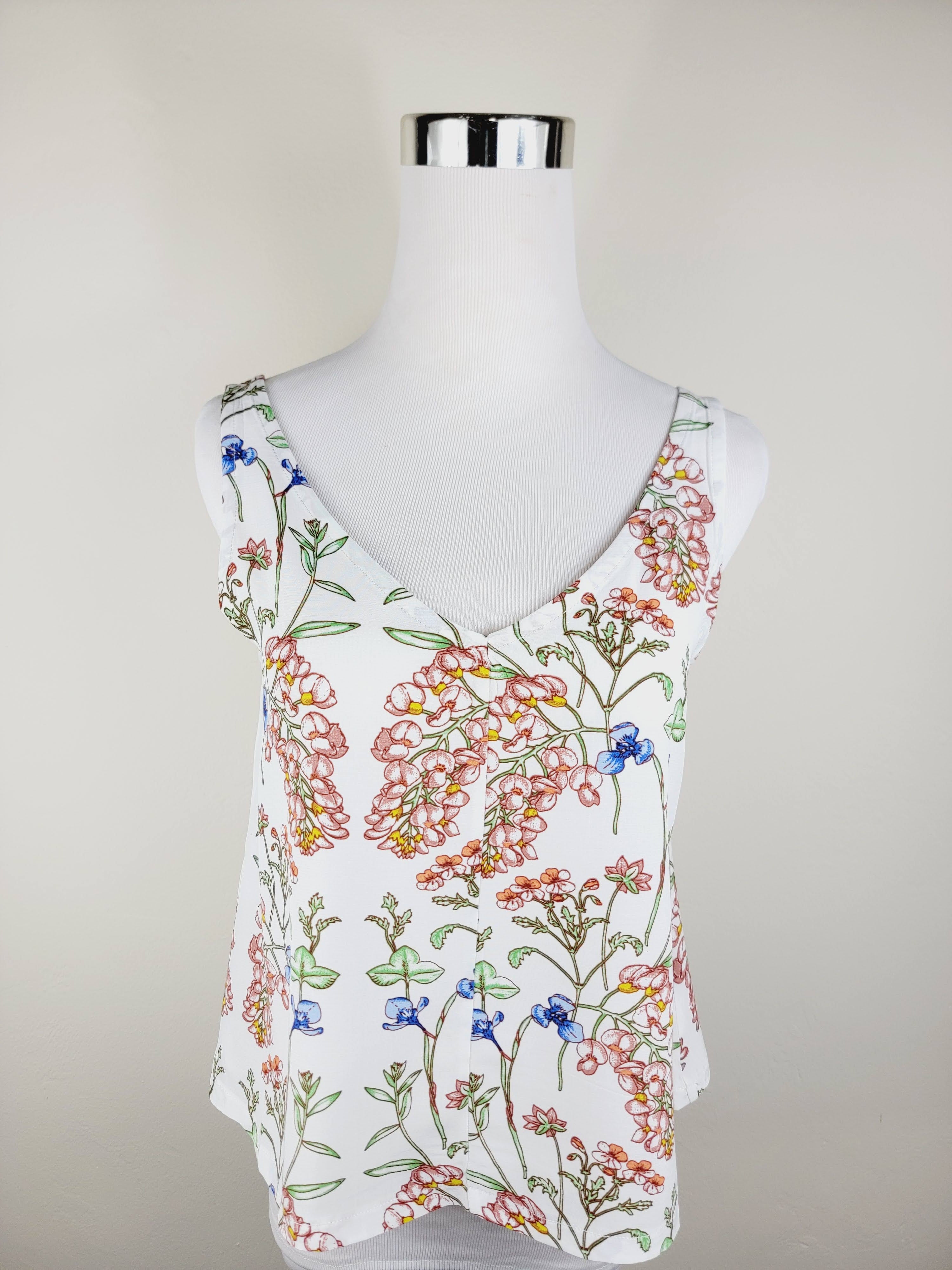 A LINE CUT TANK TOP