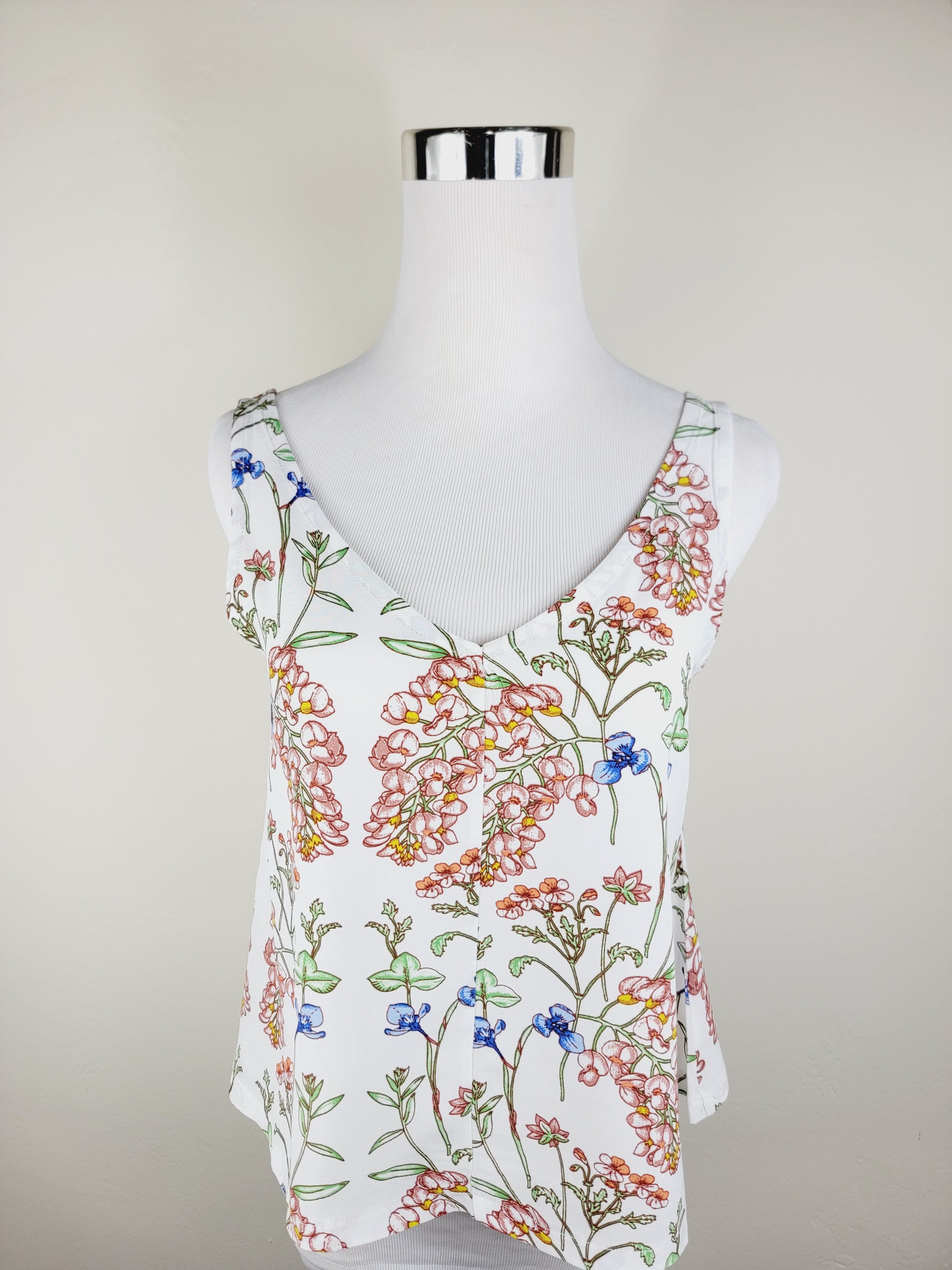 A LINE CUT TANK TOP