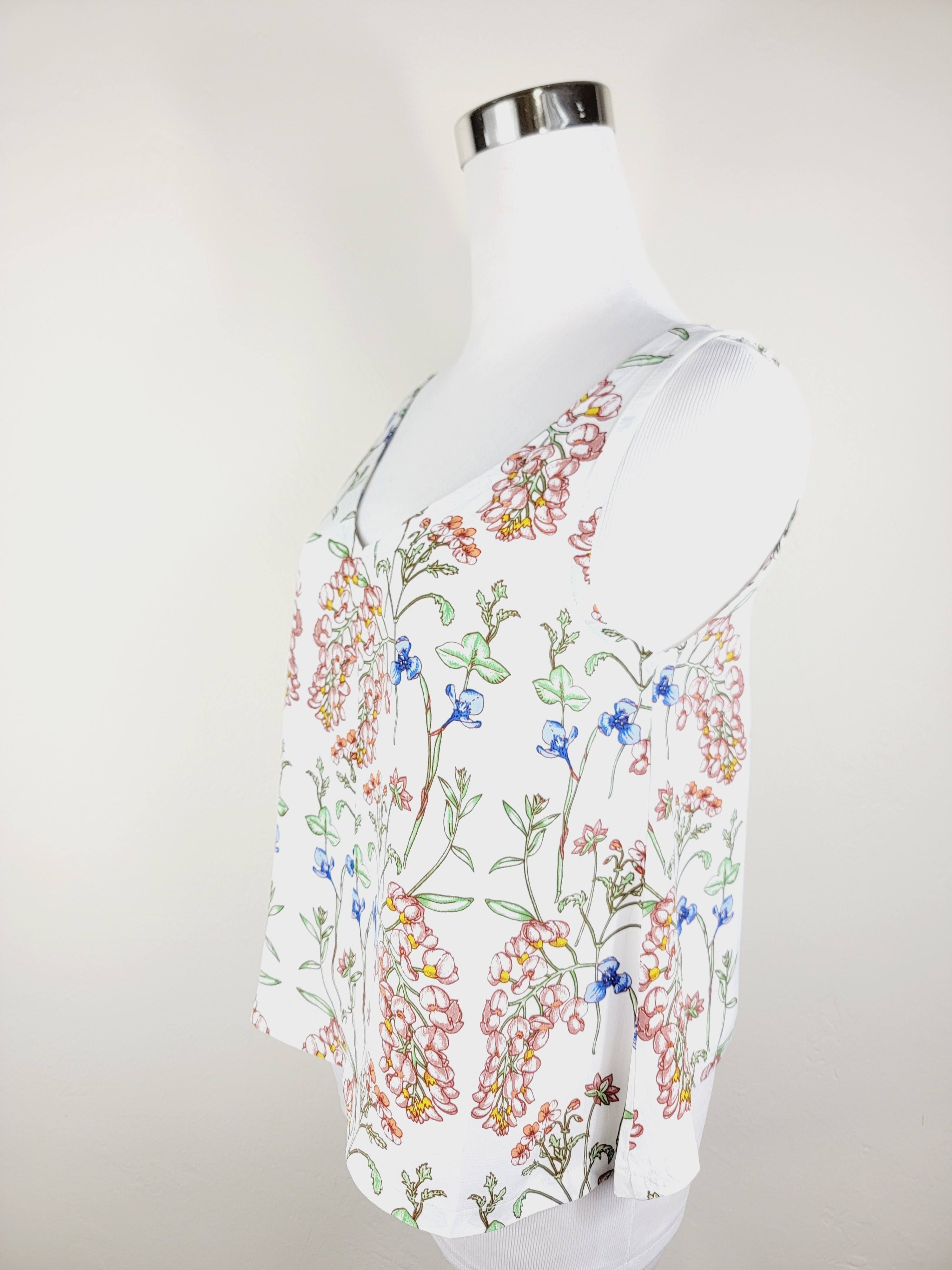 A LINE CUT TANK TOP
